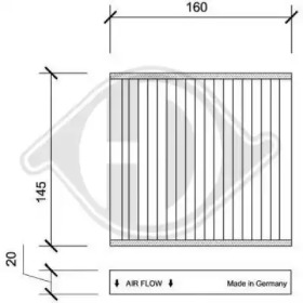 DIEDERICHS dci1130 -  Фильтр воздуха в салоне