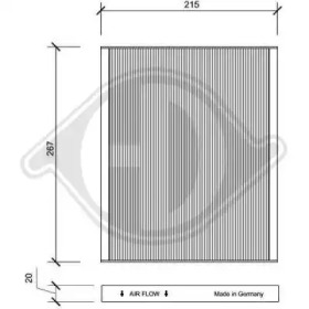 DIEDERICHS dci1149 -  Фильтр воздуха в салоне