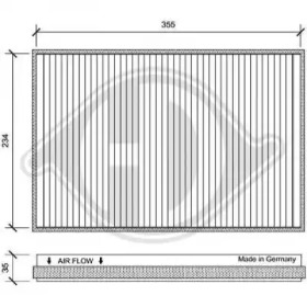 DIEDERICHS dci1151 -  Фильтр воздуха в салоне
