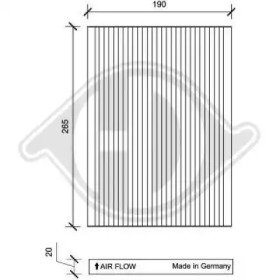 DIEDERICHS dci1153 -  Фильтр воздуха в салоне