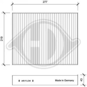DIEDERICHS dci1207 -  Фильтр воздуха в салоне