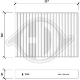 DIEDERICHS dci1210 -  Фильтр воздуха в салоне