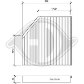 DIEDERICHS dci1212 -  Фильтр воздуха в салоне