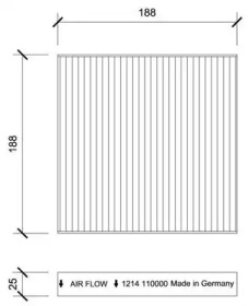 DIEDERICHS dci1214s -  Фильтр воздуха в салоне