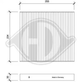 DIEDERICHS dci1236 -  Фильтр воздуха в салоне