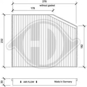 DIEDERICHS dci1255 -  Фильтр воздуха в салоне