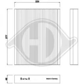 DIEDERICHS dci1264 -  Фильтр воздуха в салоне