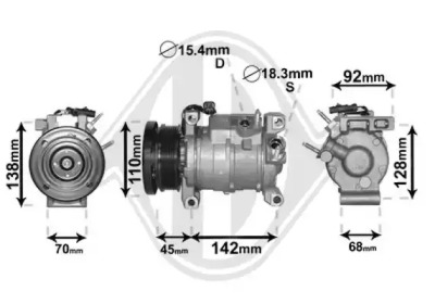 DIEDERICHS dck1152 -  Компрессор, кондиционер