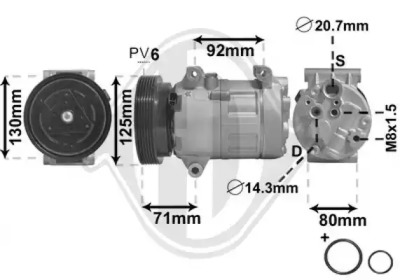 DIEDERICHS dck1502 -  Компрессор, кондиционер