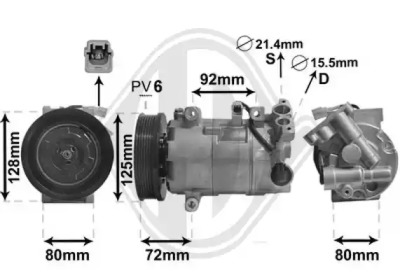 DIEDERICHS dck1508 -  Компрессор, кондиционер