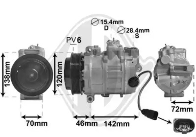 DIEDERICHS dck1602 -  Компрессор, кондиционер