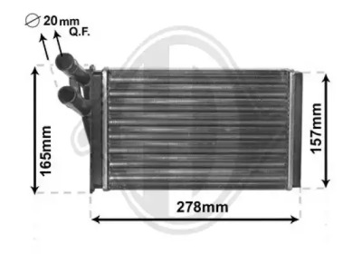 DIEDERICHS dcm1018 -  Теплообменник, отопление салона