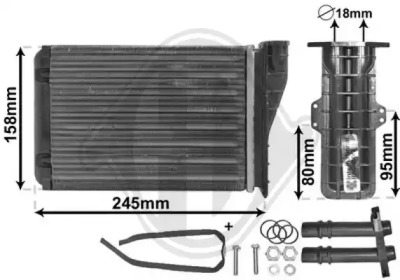 DIEDERICHS dcm1212 -  Теплообменник, отопление салона