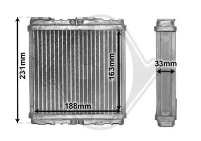 DIEDERICHS dcm1226 -  Теплообменник, отопление салона