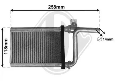 DIEDERICHS dcm1330 -  Теплообменник, отопление салона