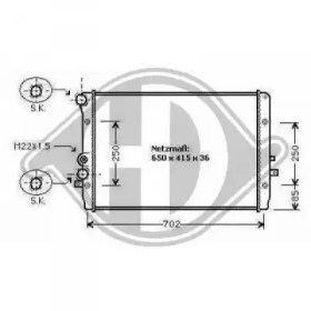 DIEDERICHS dcm3437 -  Радиатор, охлаждение двигателя