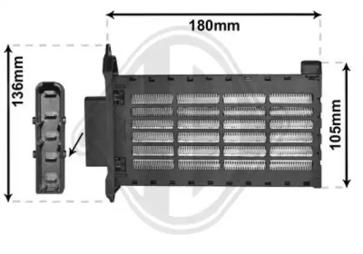 DIEDERICHS dcm3835 -  Теплообменник, отопление салона