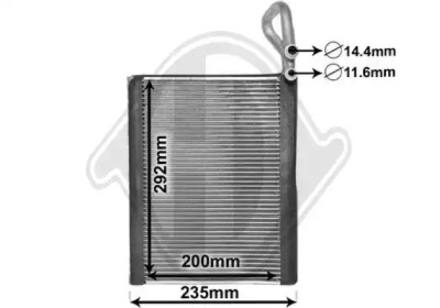 DIEDERICHS dcv1025 -  Испаритель, кондиционер