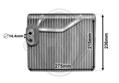 DIEDERICHS dcv1154 -  Испаритель, кондиционер