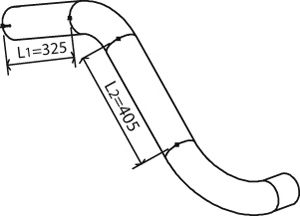 DINEX 28159 -  Труба выхлопного газа