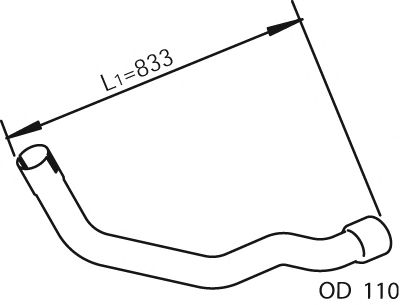 DINEX 28219 -  Труба выхлопного газа