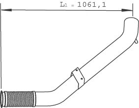DINEX 28502 -  Труба выхлопного газа