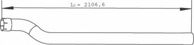 DINEX 28506 -  Труба выхлопного газа