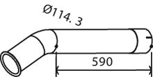 DINEX 28647 -  Труба выхлопного газа
