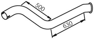 DINEX 28705 -  Труба выхлопного газа