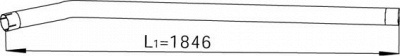 DINEX 28776 -  Труба выхлопного газа