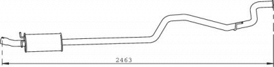 DINEX 32313 -  Глушитель выхлопных газов конечный