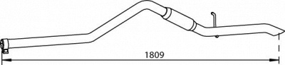 DINEX 32523 -  Труба выхлопного газа