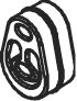 DINEX 32802 - Резиновые полоски, система выпуска