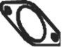 DINEX 32804 - Прокладка, труба выхлопного газа
