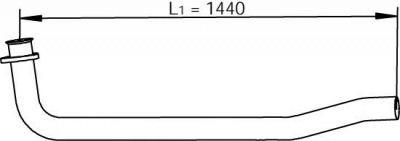 DINEX 47161 -  Труба выхлопного газа