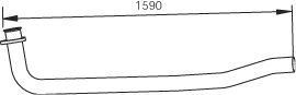 DINEX 47165 -  Труба выхлопного газа