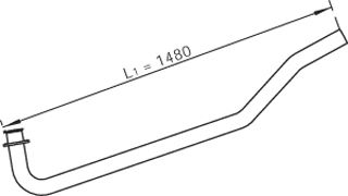 DINEX 47171 -  Труба выхлопного газа