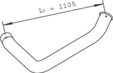 DINEX 47630 -  Труба выхлопного газа