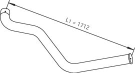 DINEX 47636 -  Труба выхлопного газа