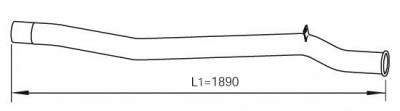 DINEX 47657 -  Труба выхлопного газа