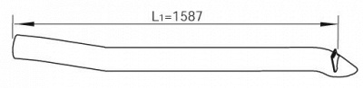 DINEX 47665 -  Труба выхлопного газа