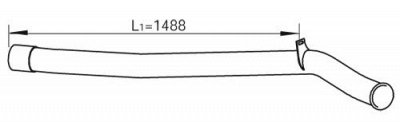 DINEX 47672 -  Труба выхлопного газа