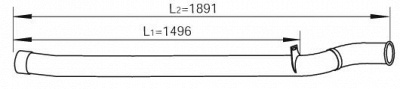 DINEX 47673 -  Труба выхлопного газа