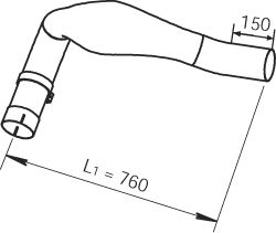 DINEX 48108 -  Труба выхлопного газа