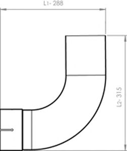 DINEX 48172 -  Труба выхлопного газа