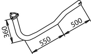 DINEX 50112 - Труба выхлопного газа
