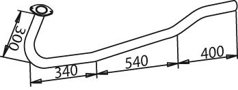 DINEX 50164 - Труба выхлопного газа