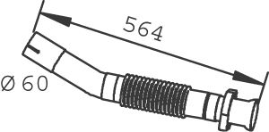 DINEX 53108 -  Труба выхлопного газа