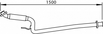 DINEX 53246 -  Труба выхлопного газа
