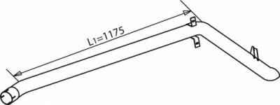 DINEX 53705 -  Труба выхлопного газа